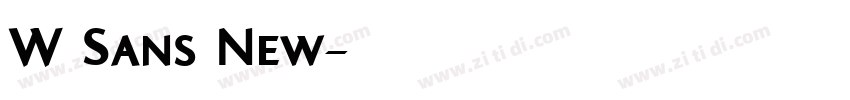 W Sans New字体转换 W Sans New字体转换